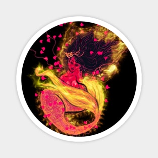 Fire mermaid Magnet